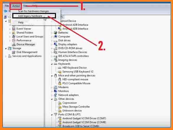 MTK USB Driver Manually Install