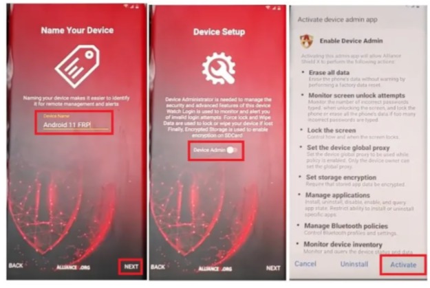 Alliance Shield X Knox licensed disabled by Samsung, no more app