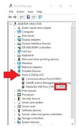 Device Manager Com Port